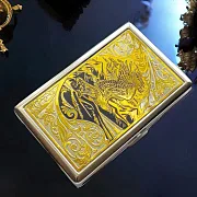 Портсигар "Орел" № 2 / на 16 сигарет — оригинальный подарок — фотография 1