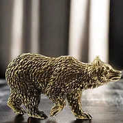 Ручная работа: Бронзовая миниатюра «Медведь», 31×18×58 мм — фотография 1