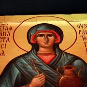 Деревянная Икона "Св. Анастасия Узорошительница" — необычный подарок — фотография 3