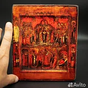 Икона "Покров Пресвятой Богородицы" 21*17 см — красивый подарок — фотография 1