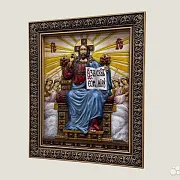 Спас на Престоле икона из дерева в подарок — фотография 3