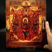 Икона "Неопалимая Купина+подставка" — оригинальный подарок — фотография 1