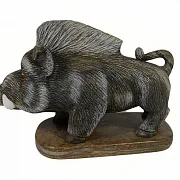 Фигура «Кабанчик» из кальцита — красивый подарок — фотография 2