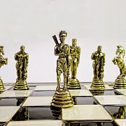 Шахматы с металлическими фигурами в подарок — фотография 9