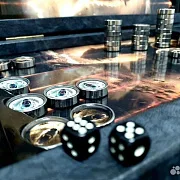 Подарочные нарды под стеклом «Медведь» — фотография 4