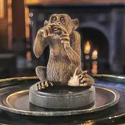 На память: Скульптура «Не говорю» из бронзы — обезьяна — фотография 1