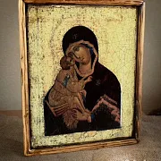 Икона деревянная "Богоматерь Донская" в подарок — фотография 1
