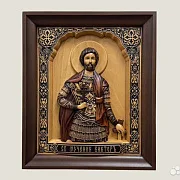 Подарочная икона резная Святой Виктор — фотография 1