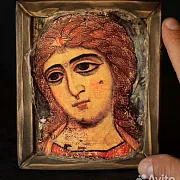 Икона "Ангел Златые Власы" 15*13 см — необычный подарок — фотография 1