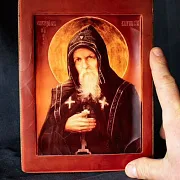 Икона "Свт, Преподобный Серафим Вырицкий" — красивый подарок — фотография 1