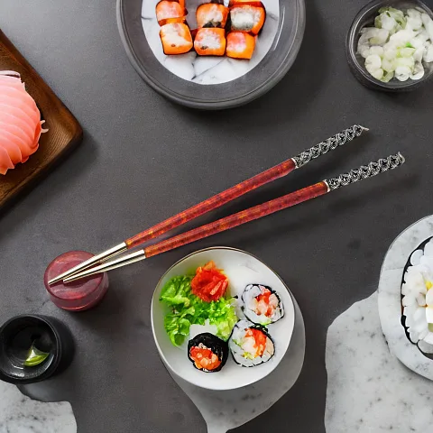 Янтарные палочки для еды "Императорские" — необычный подарок