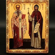 В подарок: Икона святых, равноапостольных Кирилла и Мефодия — фотография 2