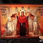 Икона Богоматери "О тебе радуется" — оригинальный подарок — фотография 1