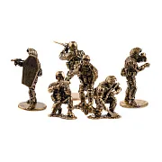 Бронзовый набор солдатиков «Антитеррористическая группа «Вымпел»», 6 шт., 1:35 — красивый подарок — фотография 4