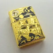 Бензиновая зажигалка Zippo "Волк одиночка" — оригинальный подарок — фотография 3