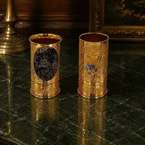 На память: Набор стопок "Подарок охотнику" №2 Златоуст