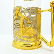 Подарочный металлический подстаканник «Нефть» — фотография 2