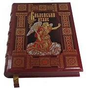 Ручная работа: Библейский атлас — книга в кожаном переплёте — фотография 5