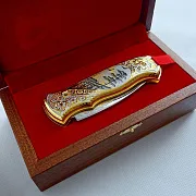 Складной нож «Орел» из Златоуста — оригинальный подарок — фотография 8