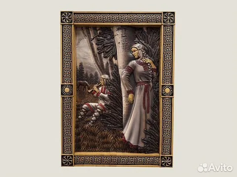 Резная картина «Лель» из бука — оригинальный подарок
