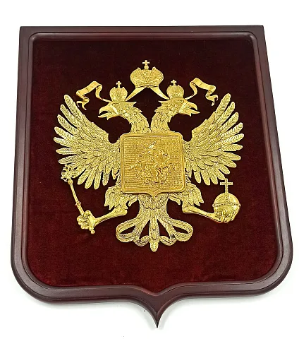 Панно «Герб России» с геральдической рамкой — красивый подарок