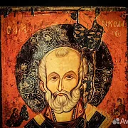 Св. Николай Чудотворец. Икона. Дерев — красивый подарок — фотография 6