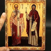 В подарок: Икона святых, равноапостольных Кирилла и Мефодия — фотография 1