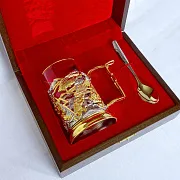 Латунный подстаканник «МЧС» — оригинальный подарок — фотография 5