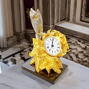 Подарочные настольные часы с совой на долерите — фотография 1
