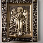 На память: Резная икона Ангел Хранитель — фотография 4
