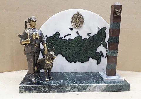 Подарочный бронзовый сувенир «Рубежи России»