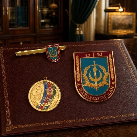 Подарочные сувениры с символикой МВД Азербайджана