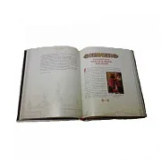 Русские Святые. Жизнь и деяния — книга в кожаном переплёте — красивый подарок — фотография 3