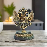 Бронзовая статуэтка «Герб Российский» в подарок — фотография 1