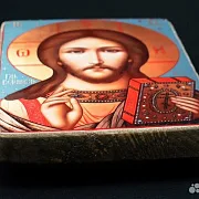 В подарок: Икона "Христос Вседержитель" дерево, ручная работа — фотография 3