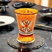 На память: Стопка для водки из камня (янтарь) — фотография 1