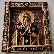 Резная Икона Спиридон Тримифунтский — необычный подарок — фотография 9