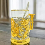 Латунный подстаканник «МЧС» — оригинальный подарок — фотография 1