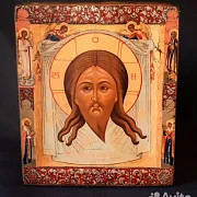 Икона Спас Нерукотворный («Спас Мокрая Брада») — красивый подарок — фотография 1