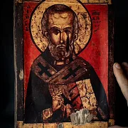 Святой Николай Чудотворец" Икона — оригинальный подарок — фотография 1