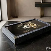 Подарочные нарды под стеклом «Царь зверей» — фотография 10