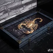 На память: Нарды под стеклом «Скорпион» — фотография 2