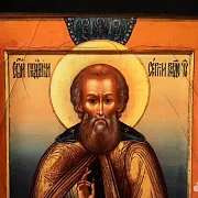 Деревянная икона "Св. Сергий Радонежский." — красивый подарок — фотография 4