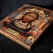 Икона "Спаситель с Евангелистами и Архангелами" — красивый подарок — фотография 5